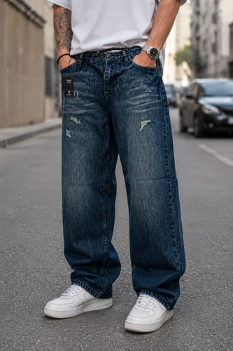 شلوار جین مردانه نیمبگ زاپدار - مدل Street Fit
