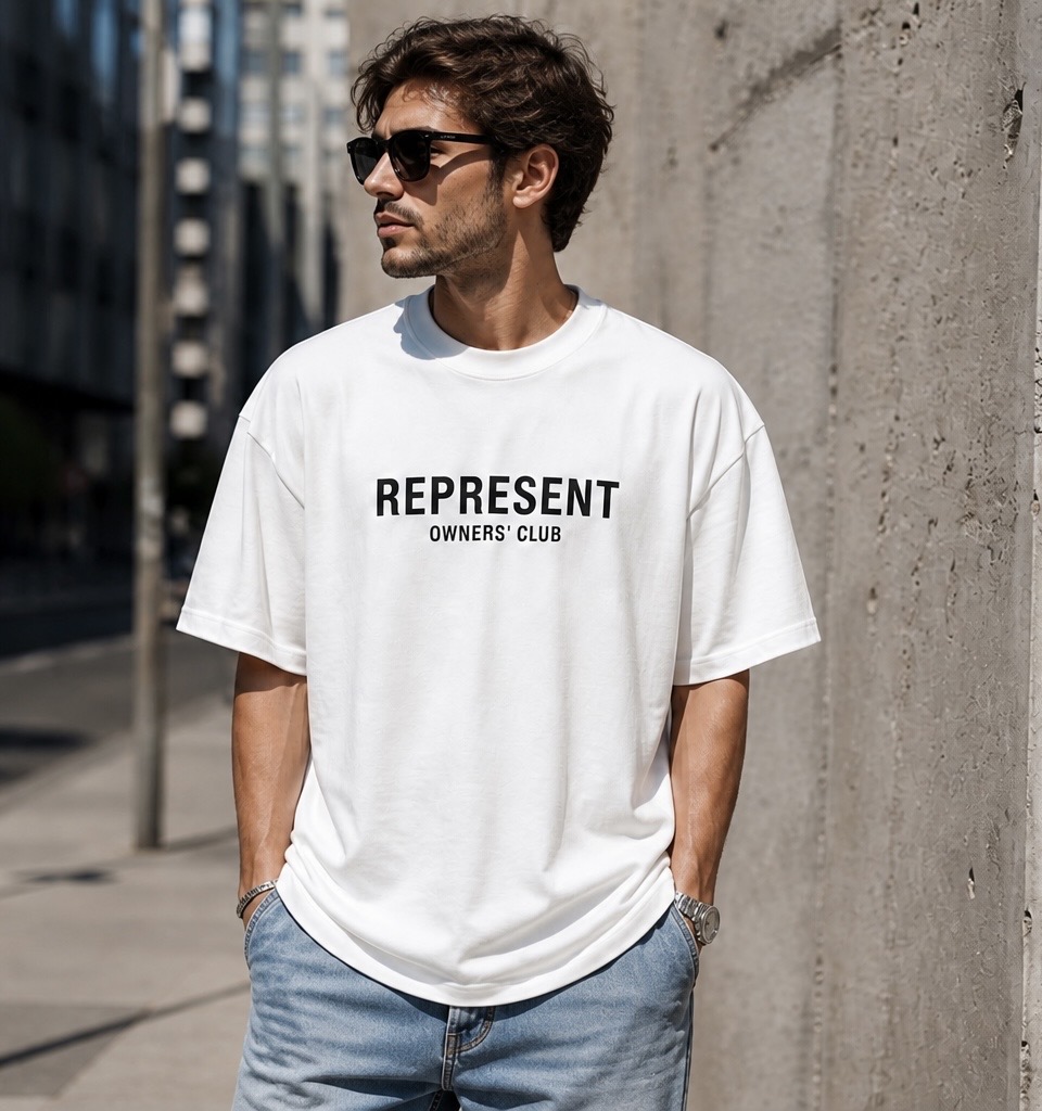 تیشرت لش مردانه REPRESENT OWNERS’ CLUB سفید