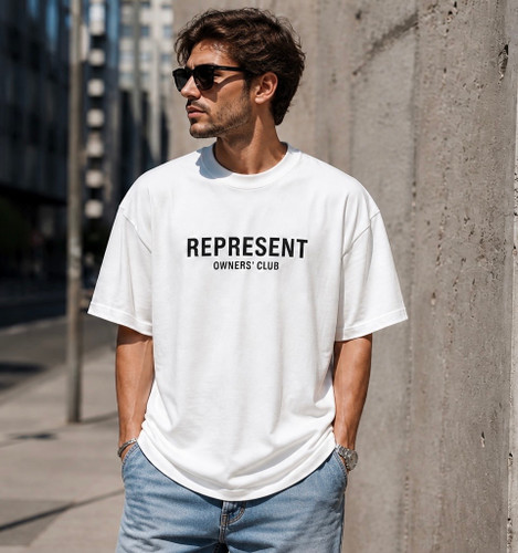 تیشرت لش مردانه REPRESENT OWNERS’ CLUB سفید