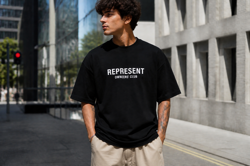 تیشرت مردانه لش مشکی REPRESENT OWNERS’ CLUB
