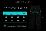 شلوار جین مردانه مام استایل زاپ دار آبی روشن