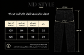 شلوار جین مامفیت مردانه زاپدار طوسی آبی