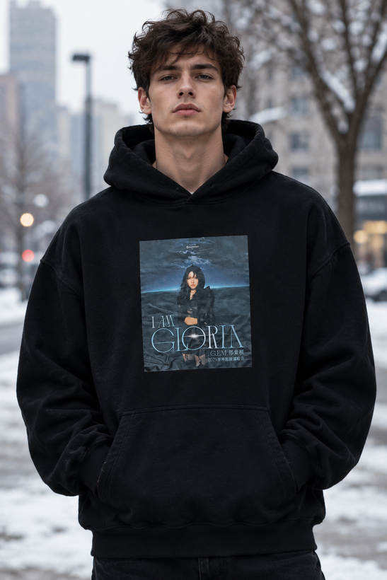 هودی اسپرت زنانه و مردانه طرح گرافیکی I AM GLORIA-کد23